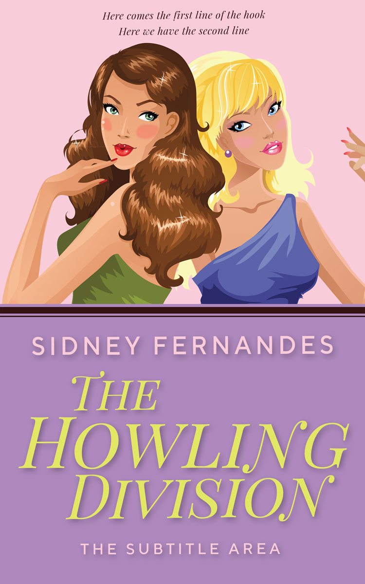 2D view of Premade Chick Lit Book Cover - Bouquet