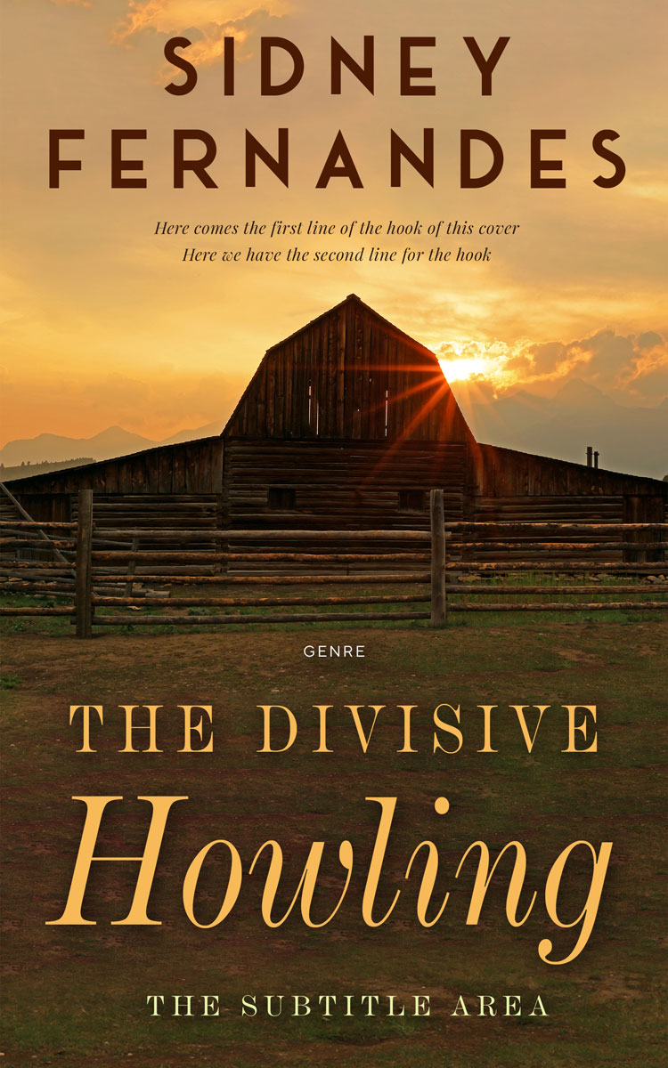 2D view of Premade Mystery & Thriller & Suspense Book Cover - Metallic Bronze