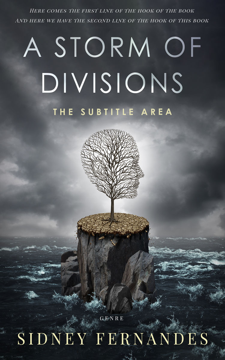 2D view of Premade Self-Improvement & Self-Help Book Cover - Outer Space