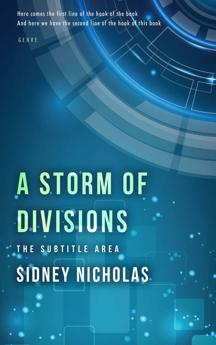 2D view of Premade Business Book Cover - Blumine