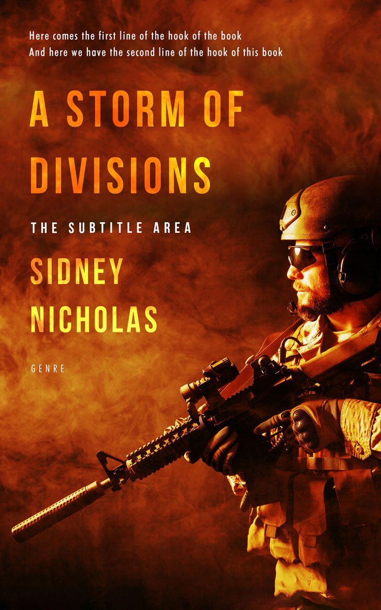 2D view of Premade Mystery & Thriller & Suspense Book Cover - Kenyan Copper