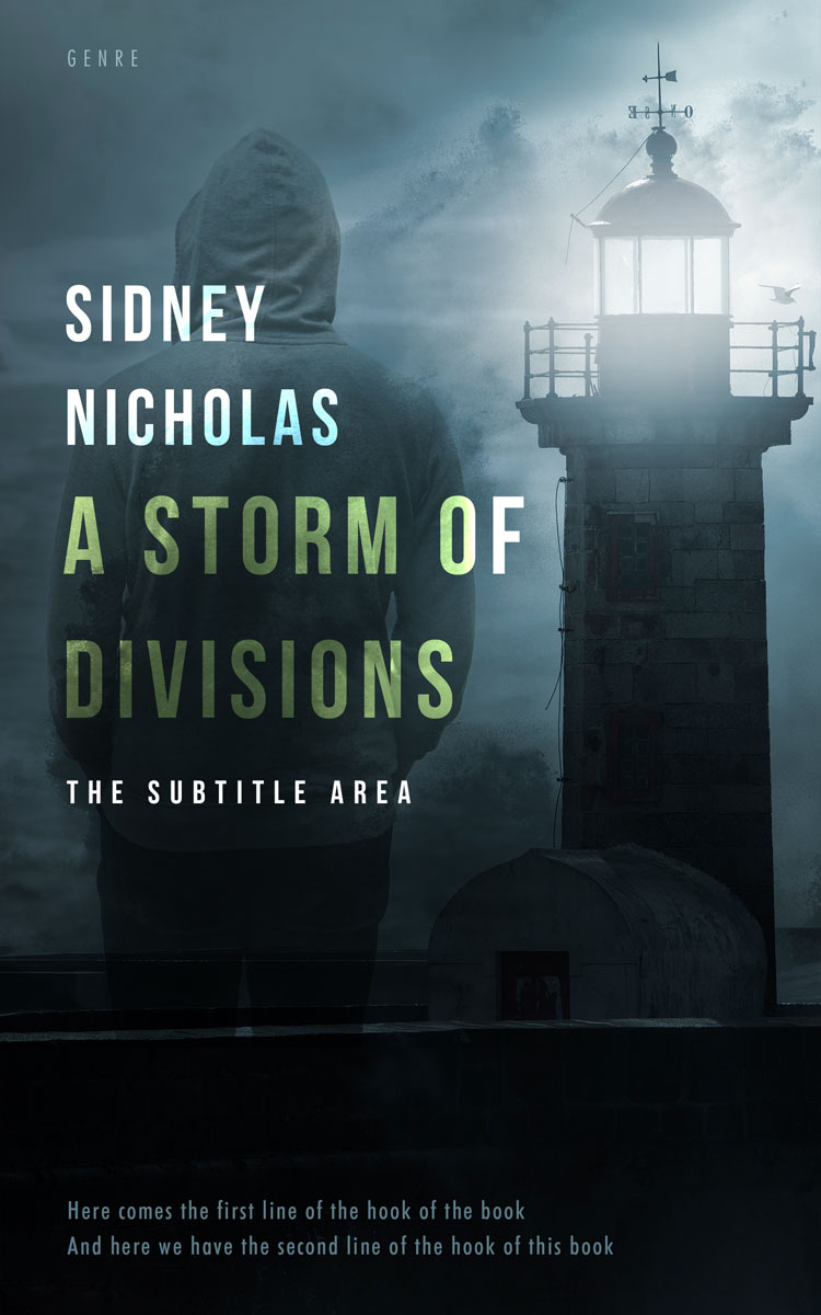 2D view of Premade Mystery & Thriller & Suspense Book Cover - Mirage