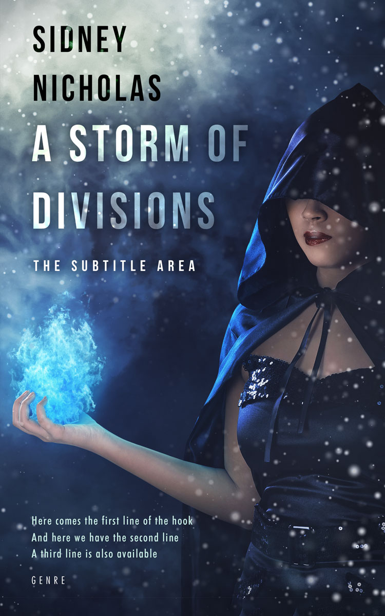 2D view of Premade Horror Book Cover - Ebony Clay