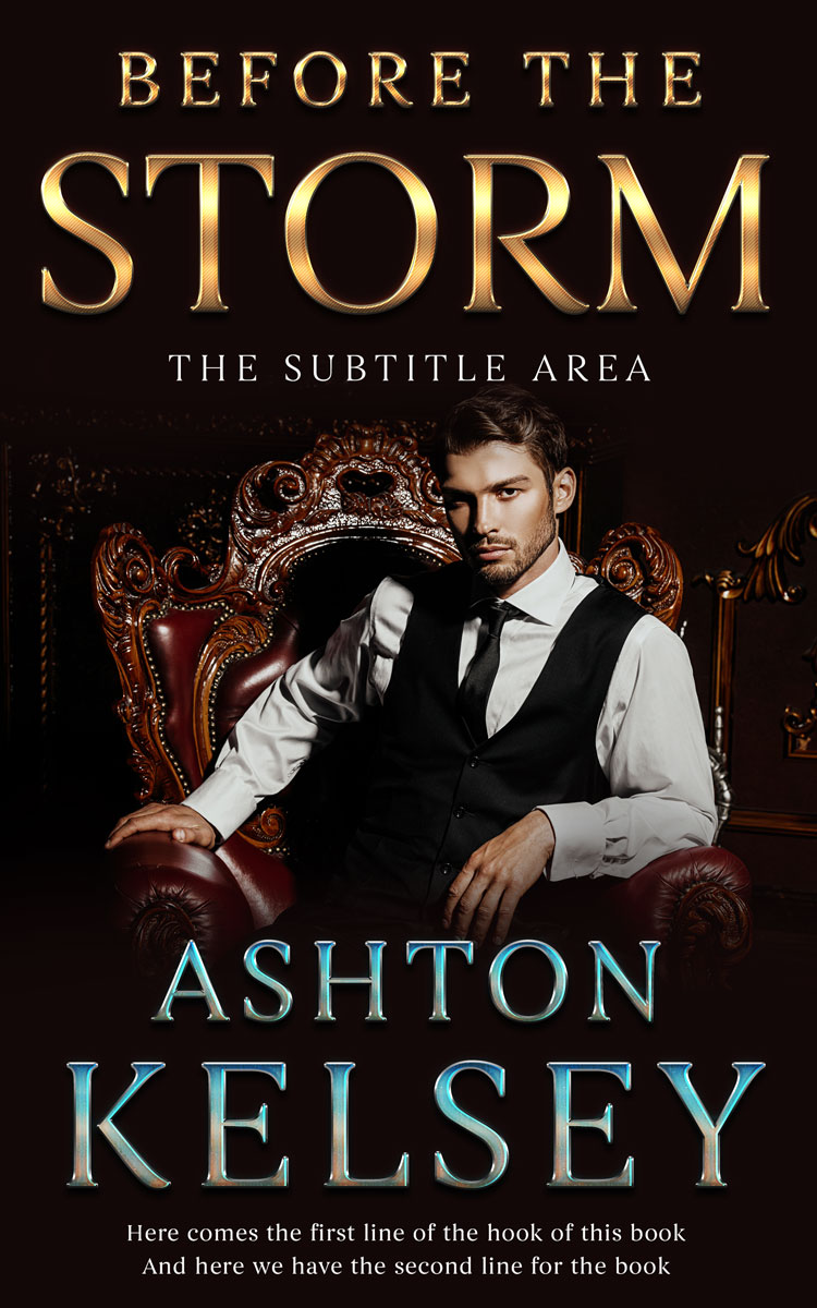 2D view of Premade Literary Fiction Book Cover - Asphalt