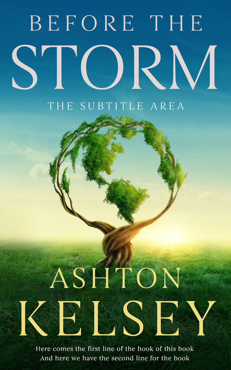 2D view of Premade Environment & Ecology Book Cover - Beryl Green