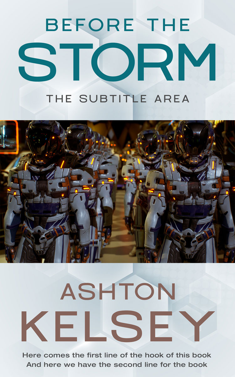 2D view of Premade Science Fiction Book Cover - Geyser