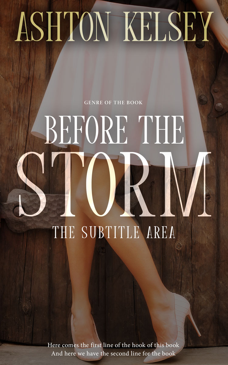 2D view of Premade Teen & Young Adult Book Cover - English Walnut