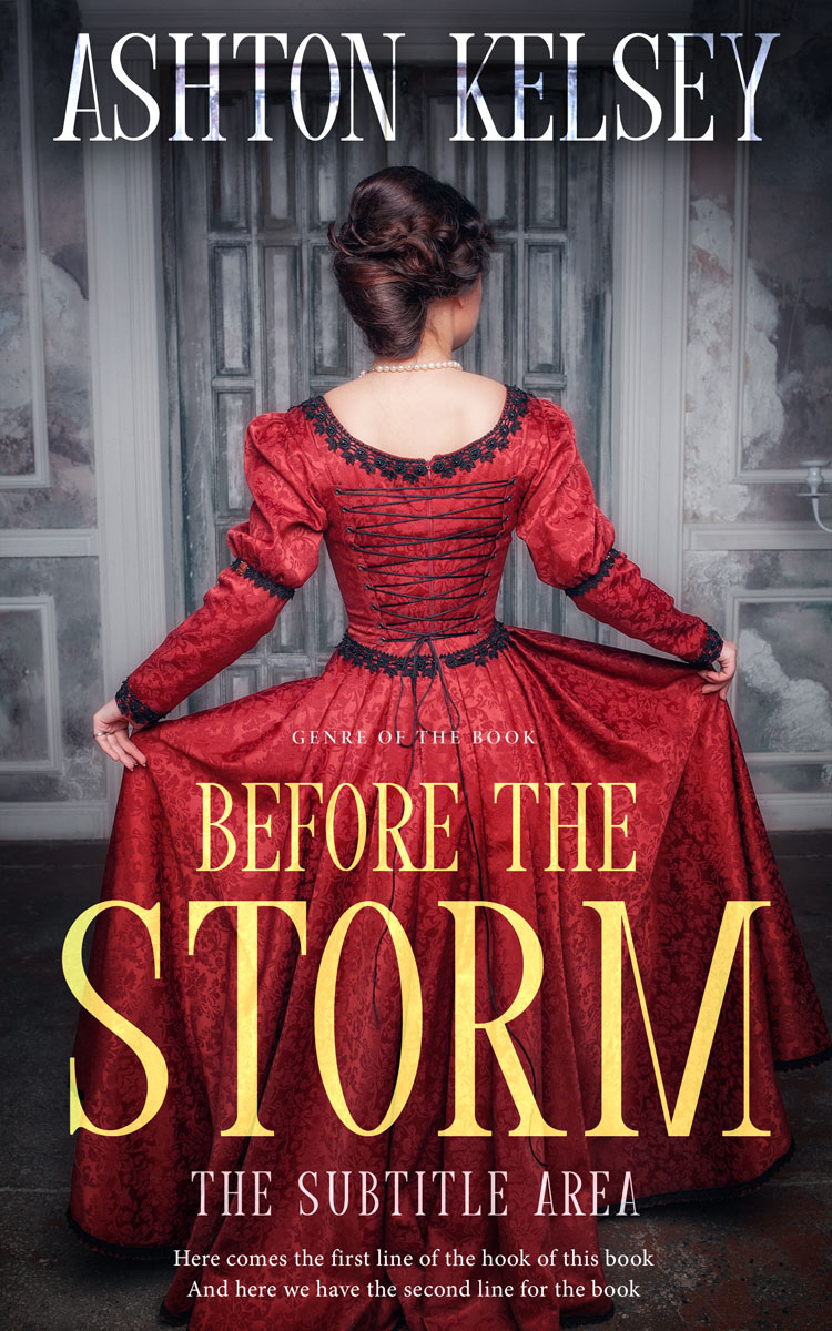 2D view of Premade Historical Book Cover - Woody Brown