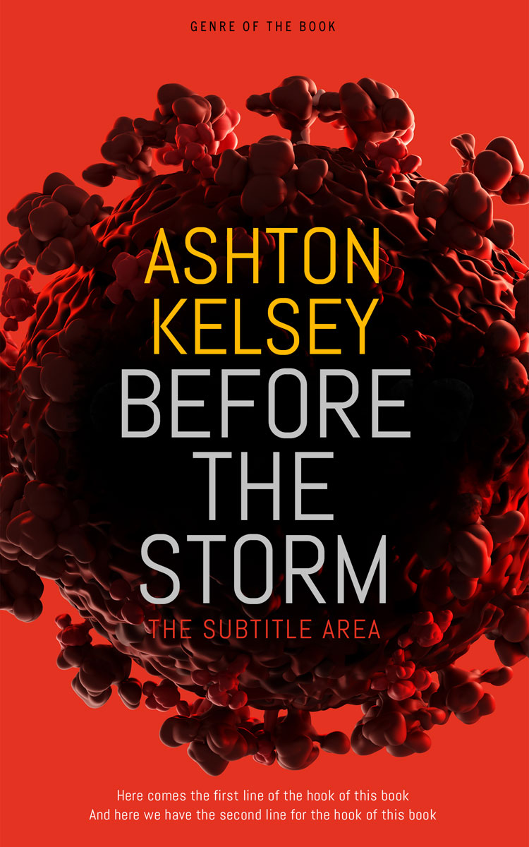 2D view of Premade Medical Book Cover - Graphite