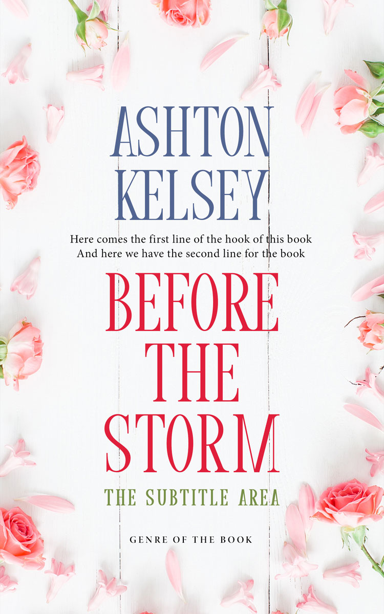 2D view of Premade Literary Fiction Book Cover - Hint Of Red