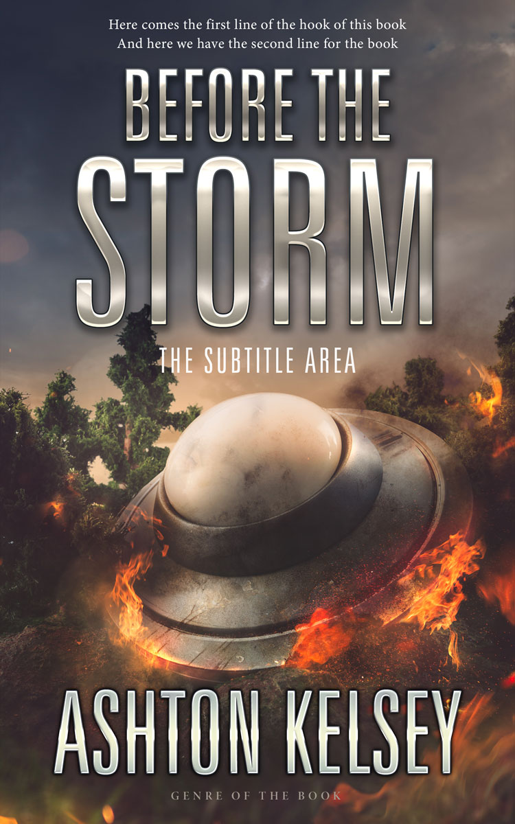 2D view of Premade Science Fiction Book Cover - Tundora