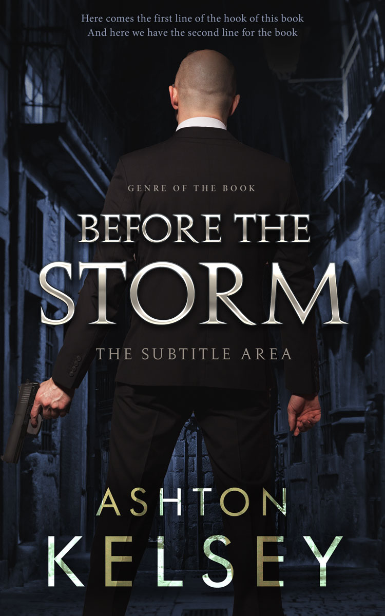 2D view of Premade Mystery & Thriller & Suspense Book Cover - Woodsmoke