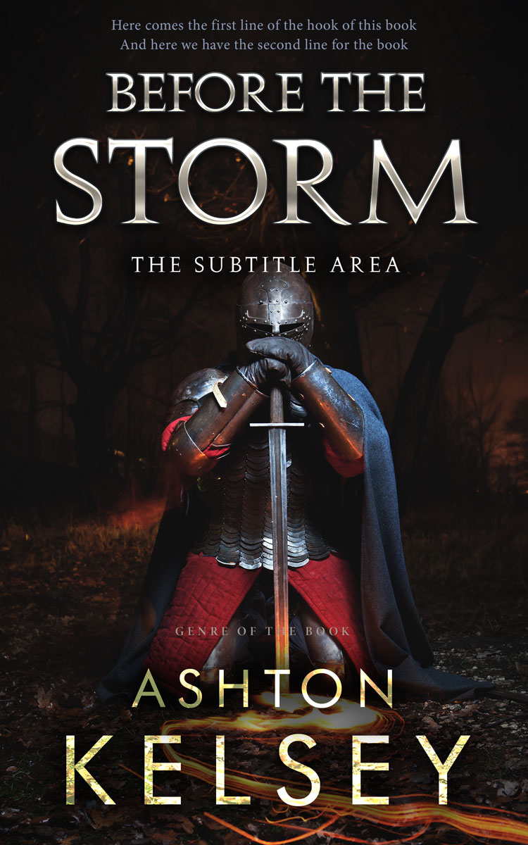 2D view of Premade Historical Book Cover - Cocoa Brown