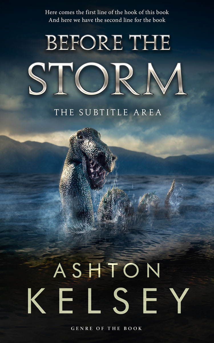 2D view of Premade Fantasy Book Cover - Ebony Clay