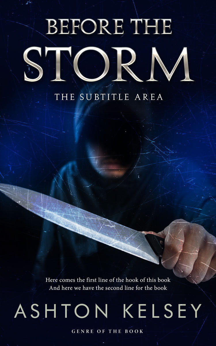 2D view of Premade Mystery & Thriller & Suspense Book Cover - Black Pearl