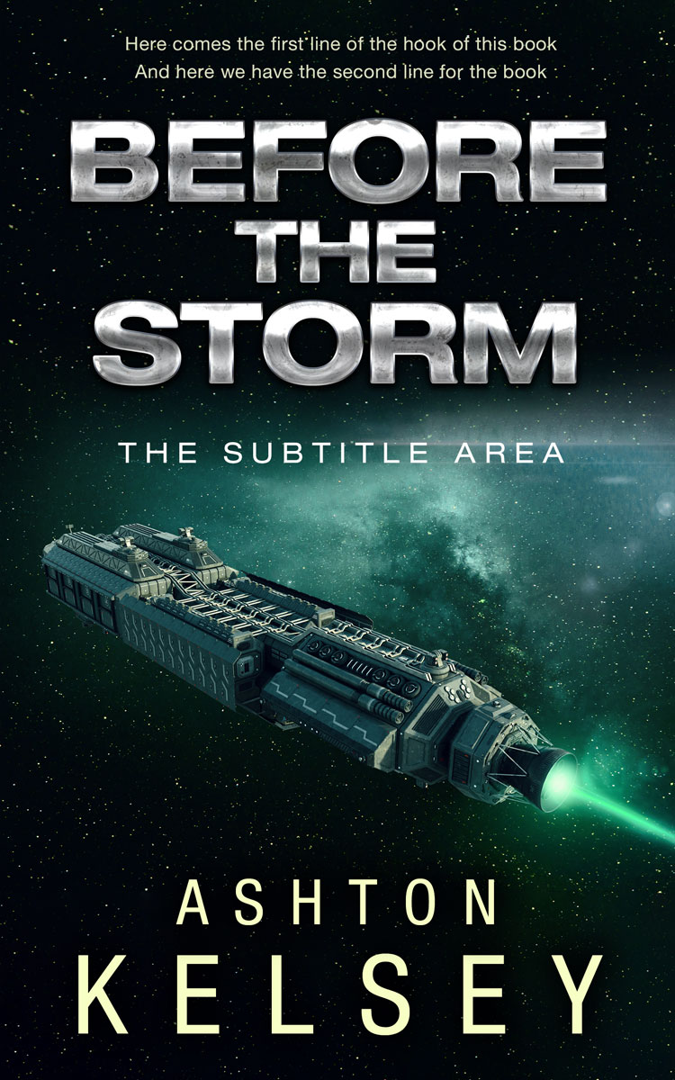 2D view of Premade Science Fiction Book Cover - Aztec