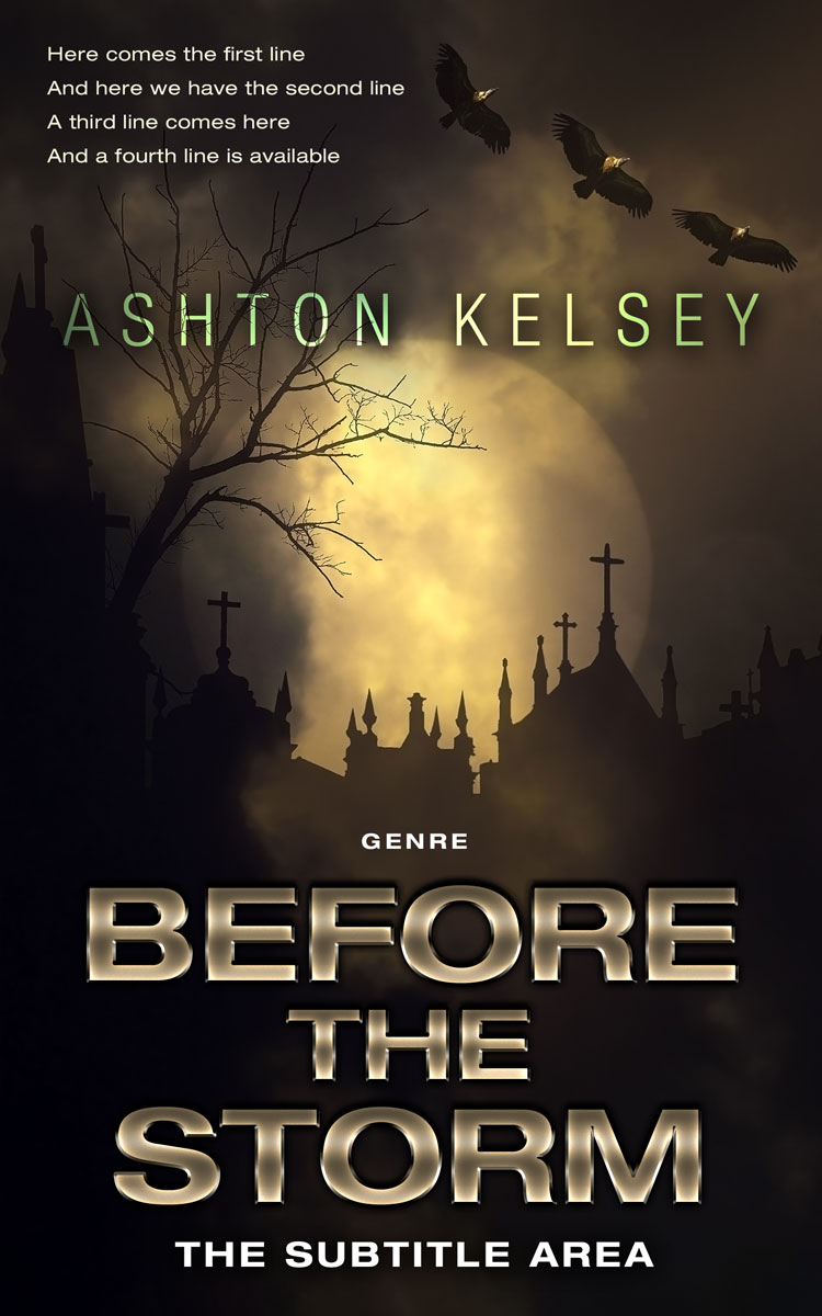 2D view of Premade Mystery & Thriller & Suspense Book Cover - Cocoa Brown