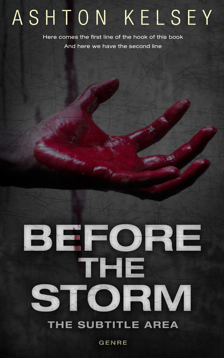 2D view of Premade Horror Book Cover - Thunder