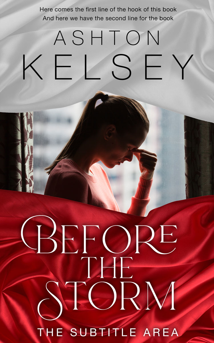 2D view of Premade Self-Improvement & Self-Help Book Cover - Silver