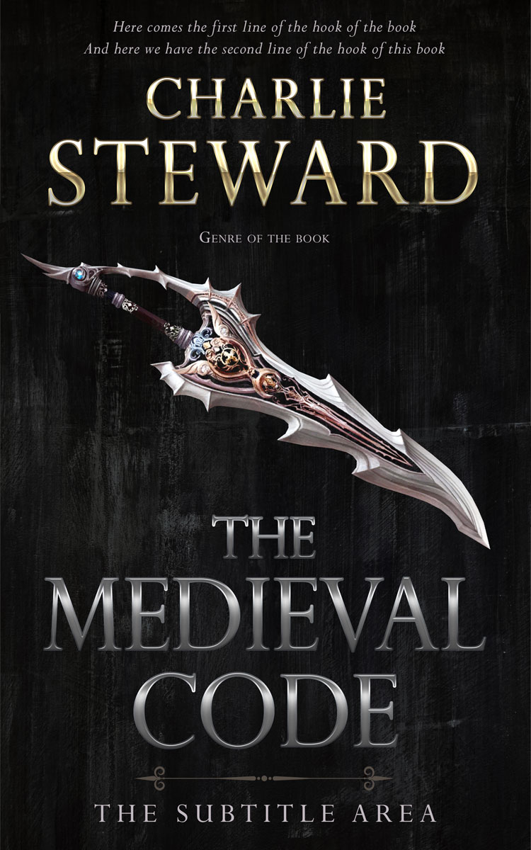 2D view of Premade Historical Book Cover - Cod Gray