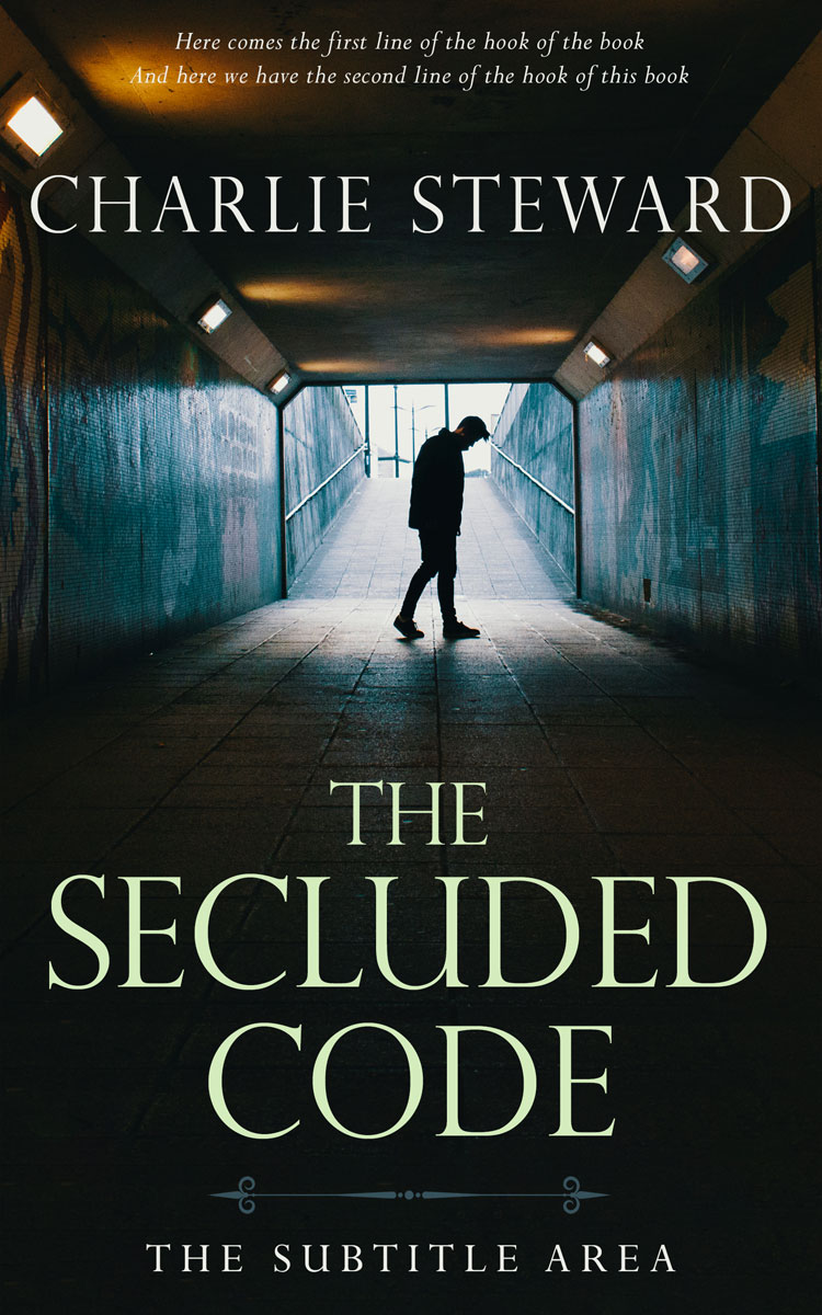 2D view of Premade Mystery & Thriller & Suspense Book Cover - Heavy Metal