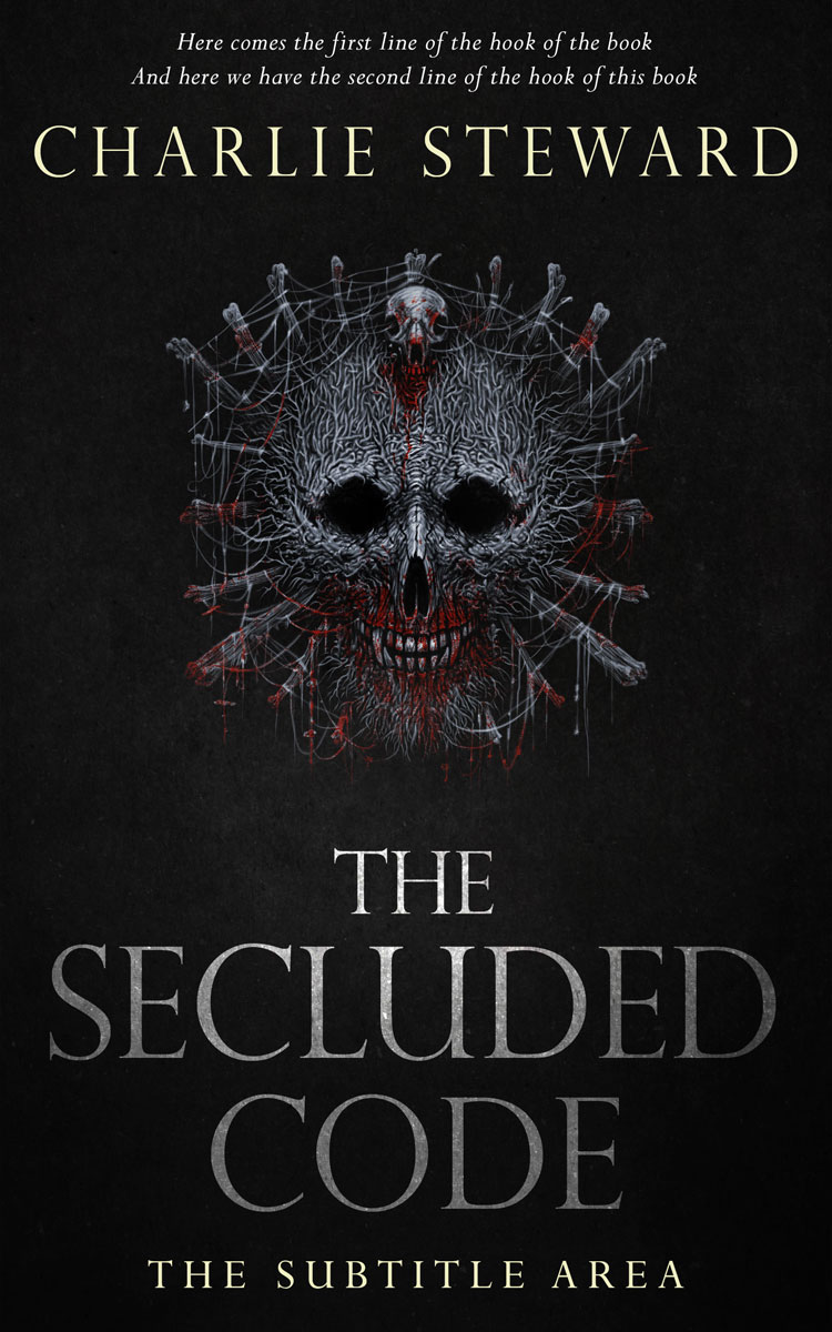 2D view of Premade Horror Book Cover - Cod Gray