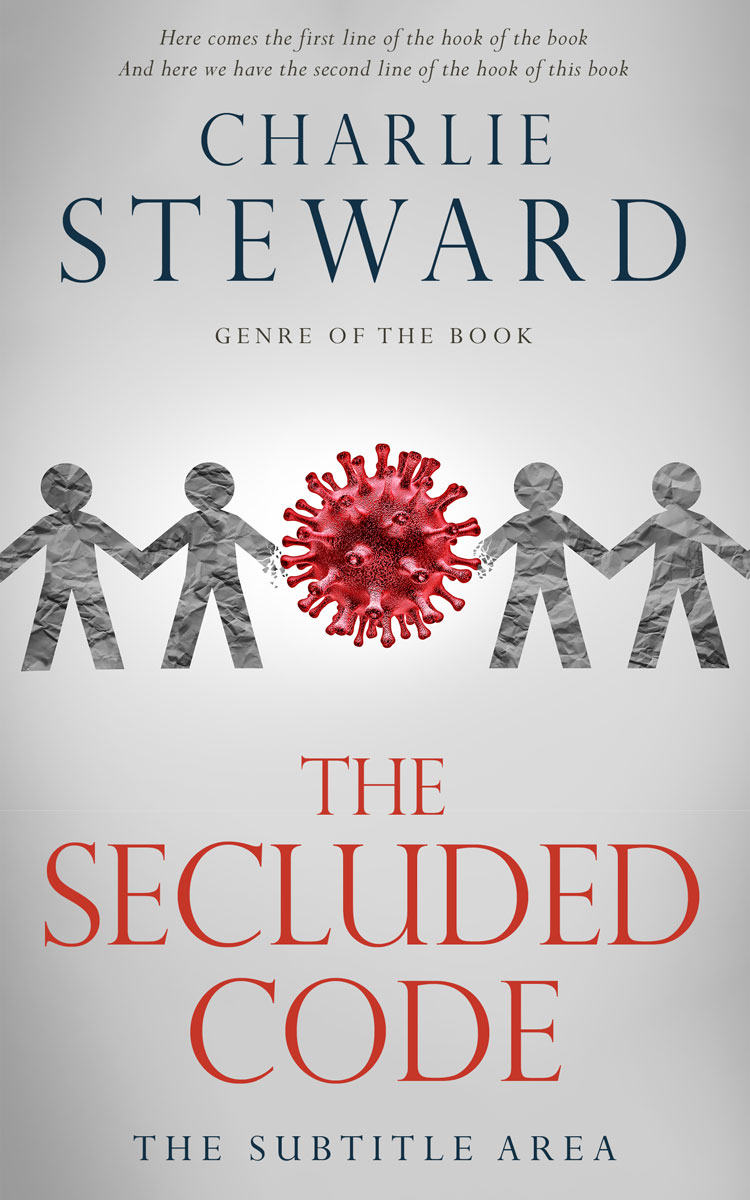 2D view of Premade Abstract Book Cover - Alto