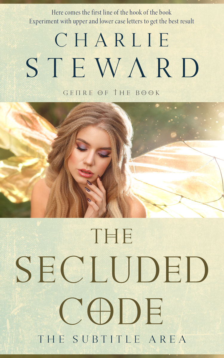 2D view of Premade Fantasy Book Cover - White Rock