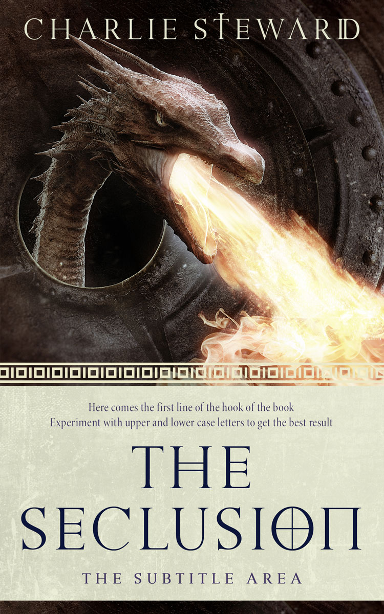 2D view of Premade Fantasy Book Cover - White Rock