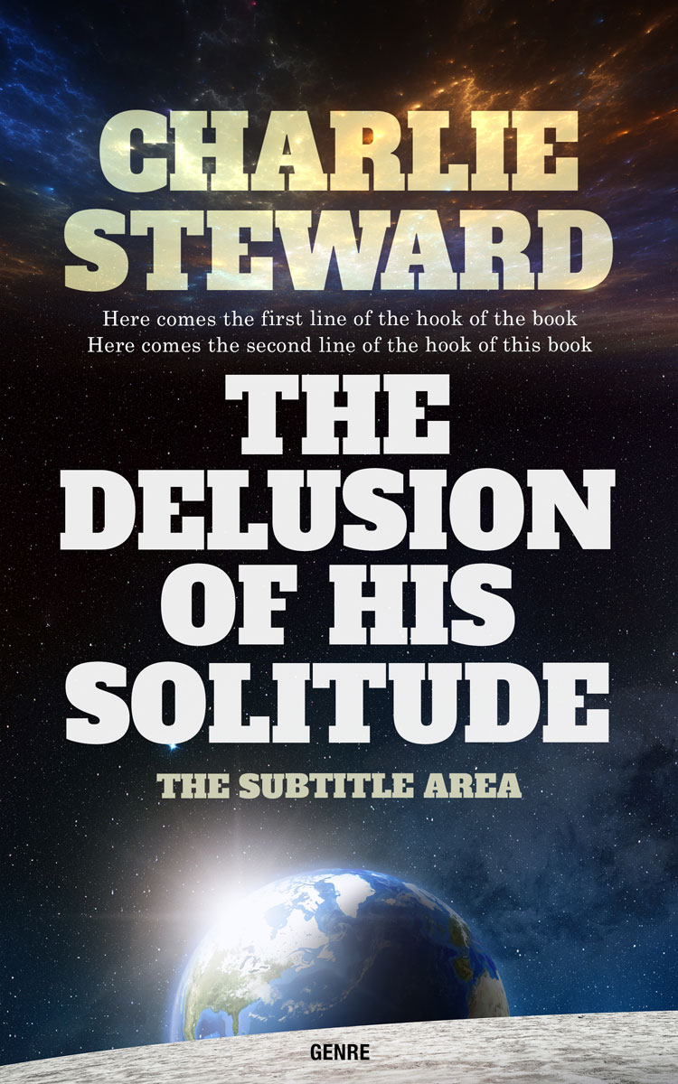 2D view of Premade Science Fiction Book Cover - Moon Mist