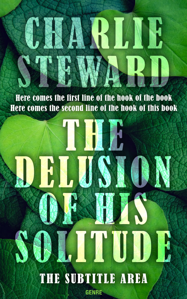 2D view of Premade Poetry Book Cover - Parsley