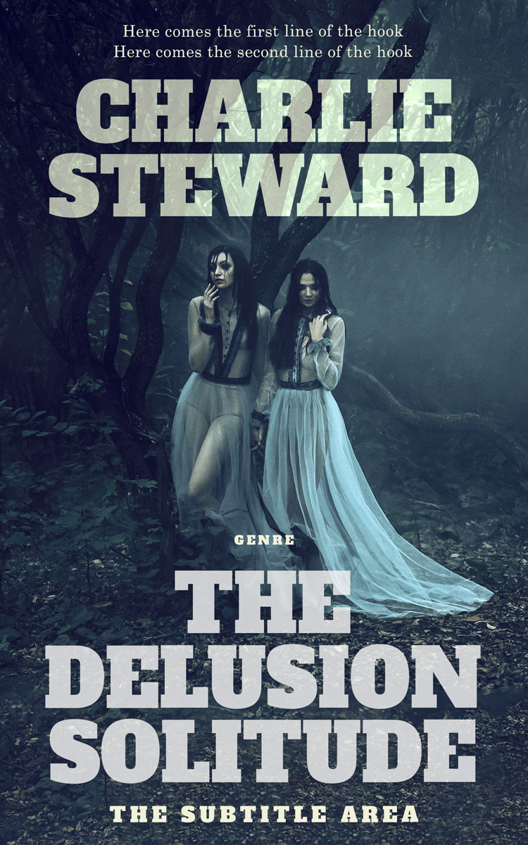 2D view of Premade Fantasy Book Cover - Pickled Bluewood