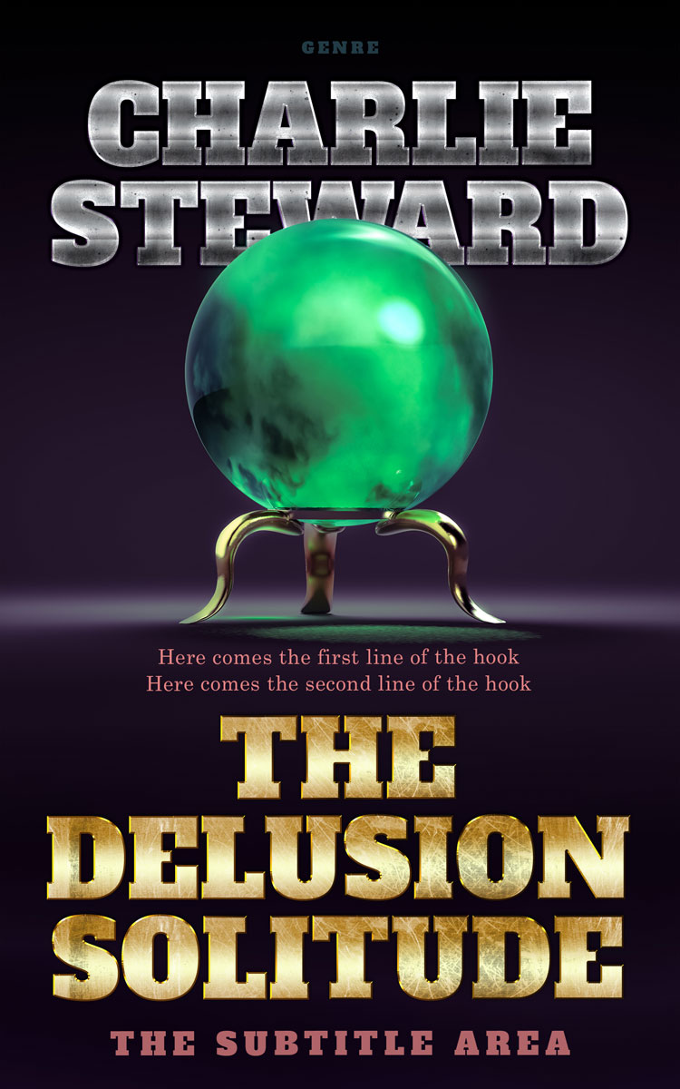 2D view of Premade Fantasy Book Cover - Cinder