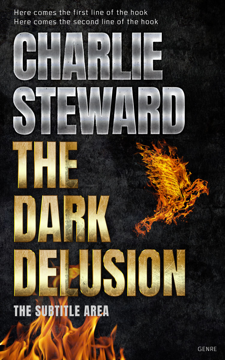 2D view of Premade Fantasy Book Cover - Tan