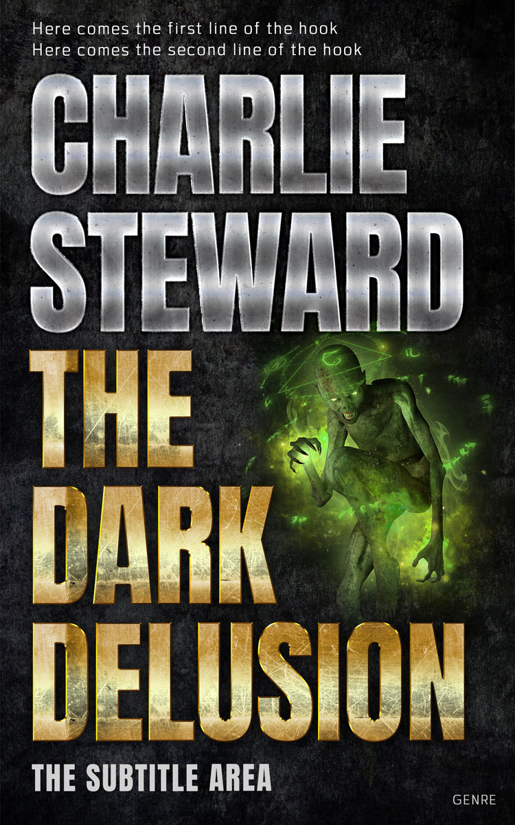 2D view of Premade Fantasy Book Cover - Indian Khaki