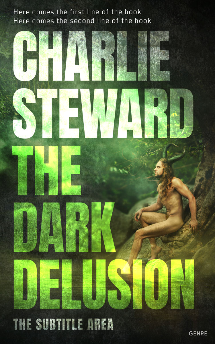 2D view of Premade Fantasy Book Cover - Green Kelp