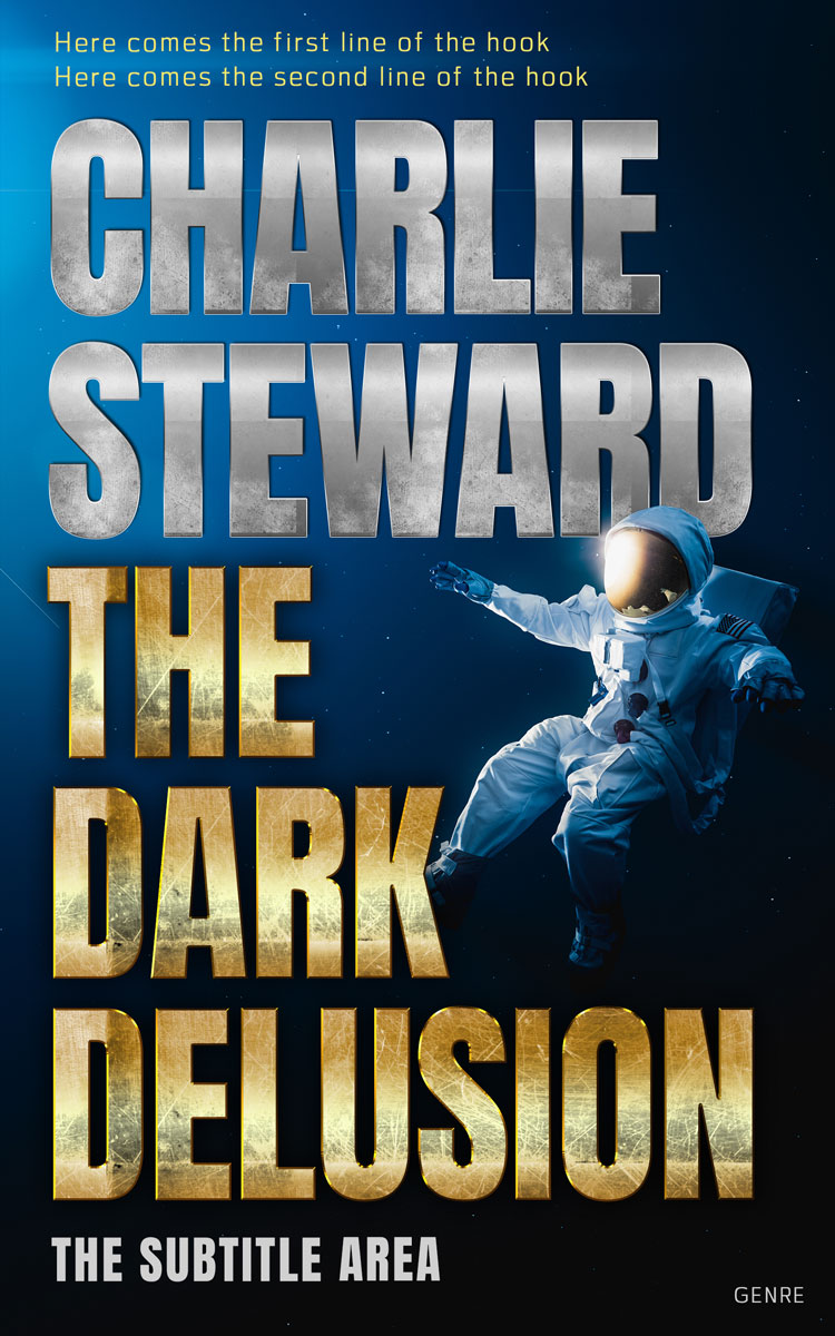 2D view of Premade Science Fiction Book Cover - Indian Khaki