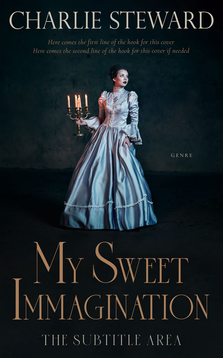 2D view of Premade Horror Book Cover - Aztec