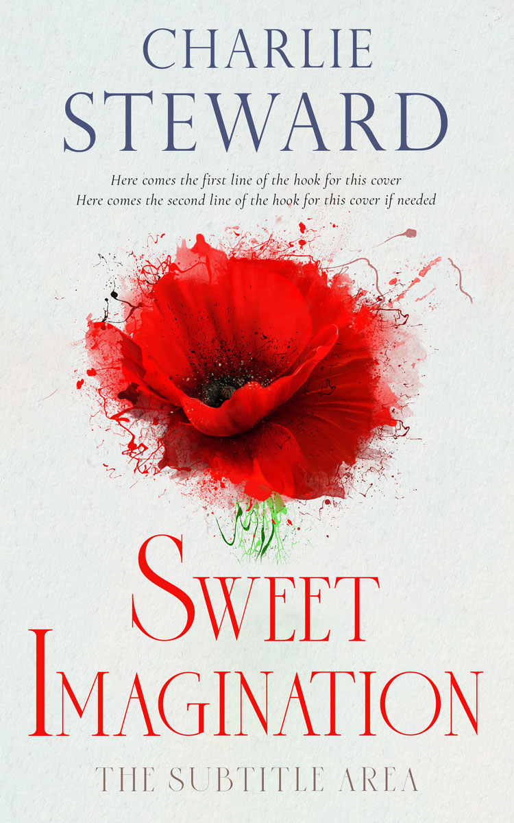 2D view of Premade Poetry Book Cover - Cararra