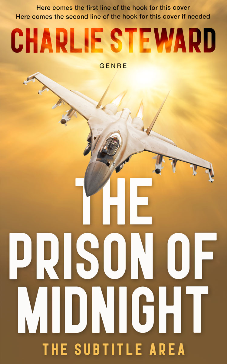 2D view of Premade Action & Adventure Book Cover - Driftwood