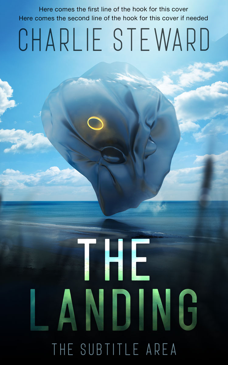 2D view of Premade Science Fiction Book Cover - Mirage