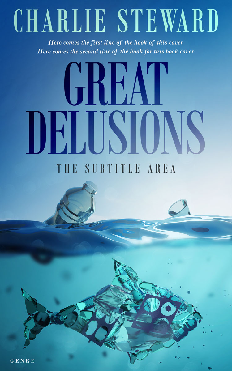 2D view of Premade Environment & Ecology Book Cover - Steel Blue