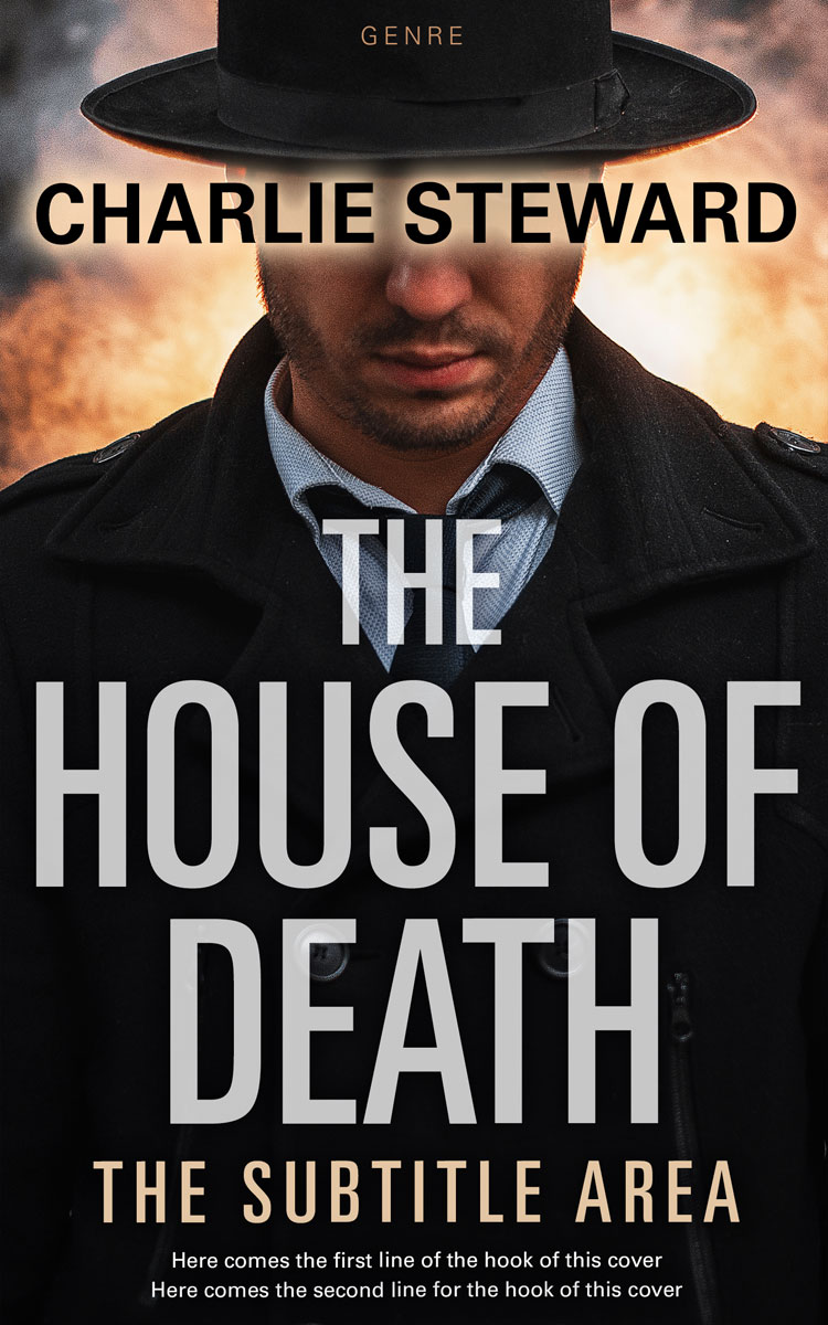 2D view of Premade Mystery & Thriller & Suspense Book Cover - Cod Gray