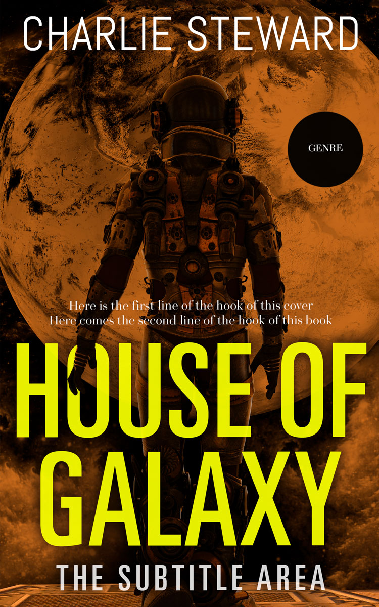 2D view of Premade Science Fiction Book Cover - Wood Bark