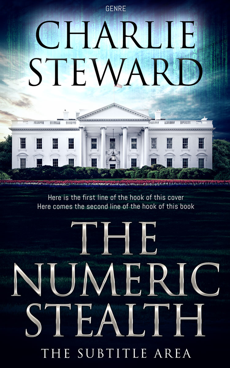 2D view of Premade Mystery & Thriller & Suspense Book Cover - Ebony