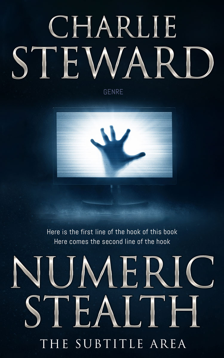 2D view of Premade Horror Book Cover - Black Pearl