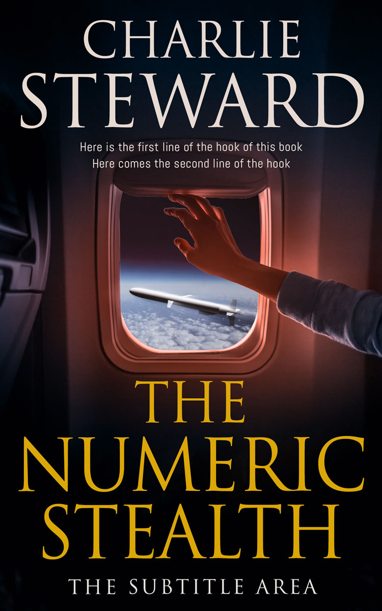 2D view of Premade Action & Adventure Book Cover - Woodsmoke