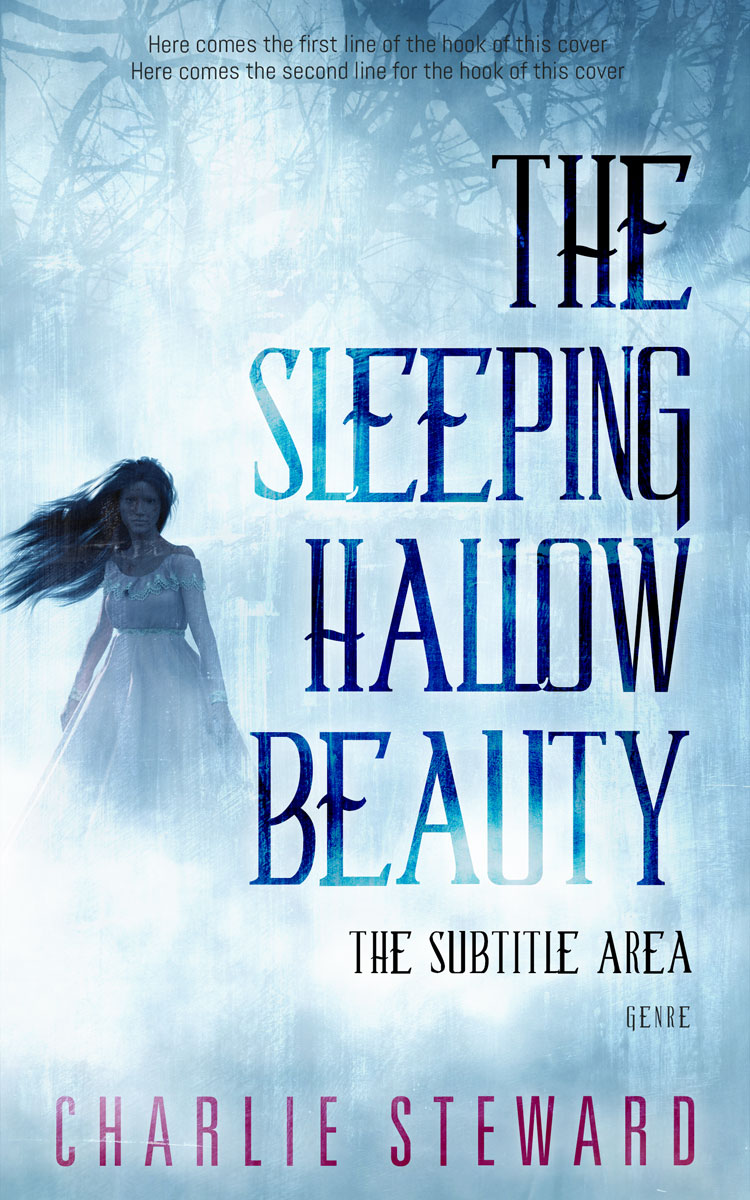 2D view of Premade Horror Book Cover - Jagged Ice