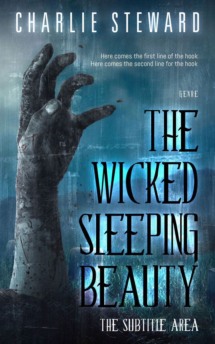 2D view of Premade Horror Book Cover - Pickled Bluewood