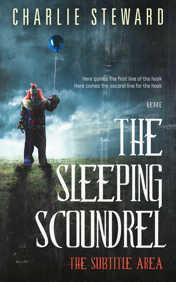 2D view of Premade Horror Book Cover - Outer Space